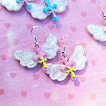 Angelic Wing Earrings | Magical Girl Earrings | Magical Earrings | Sweet Lolita Earrings | Mahou Kei Earrings