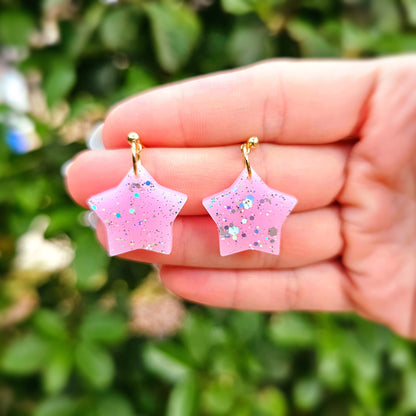 Pastel Star Earrings | Mahou Kei Earrings | Fairy Kei | Star Stud Earrings | Pastel Earrings