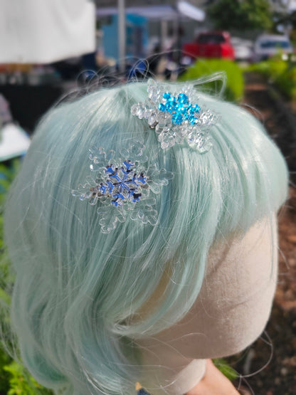 Crystal Snowflake Hair Clip | Snow Queen Clip | Frozen Queen Hair Clip | Christmas Clip | Winter Hair Clip
