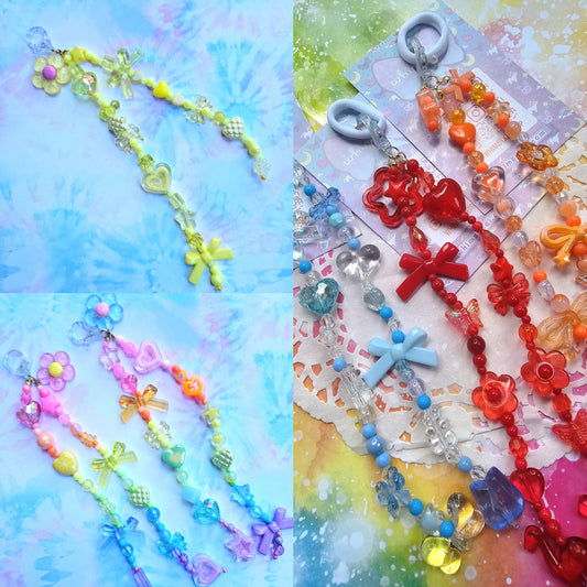 Hair Clasps | Hair Chain | Blue Hair Clip | Red Hair Clip | Orange Hair Clip | Rainbow Hair