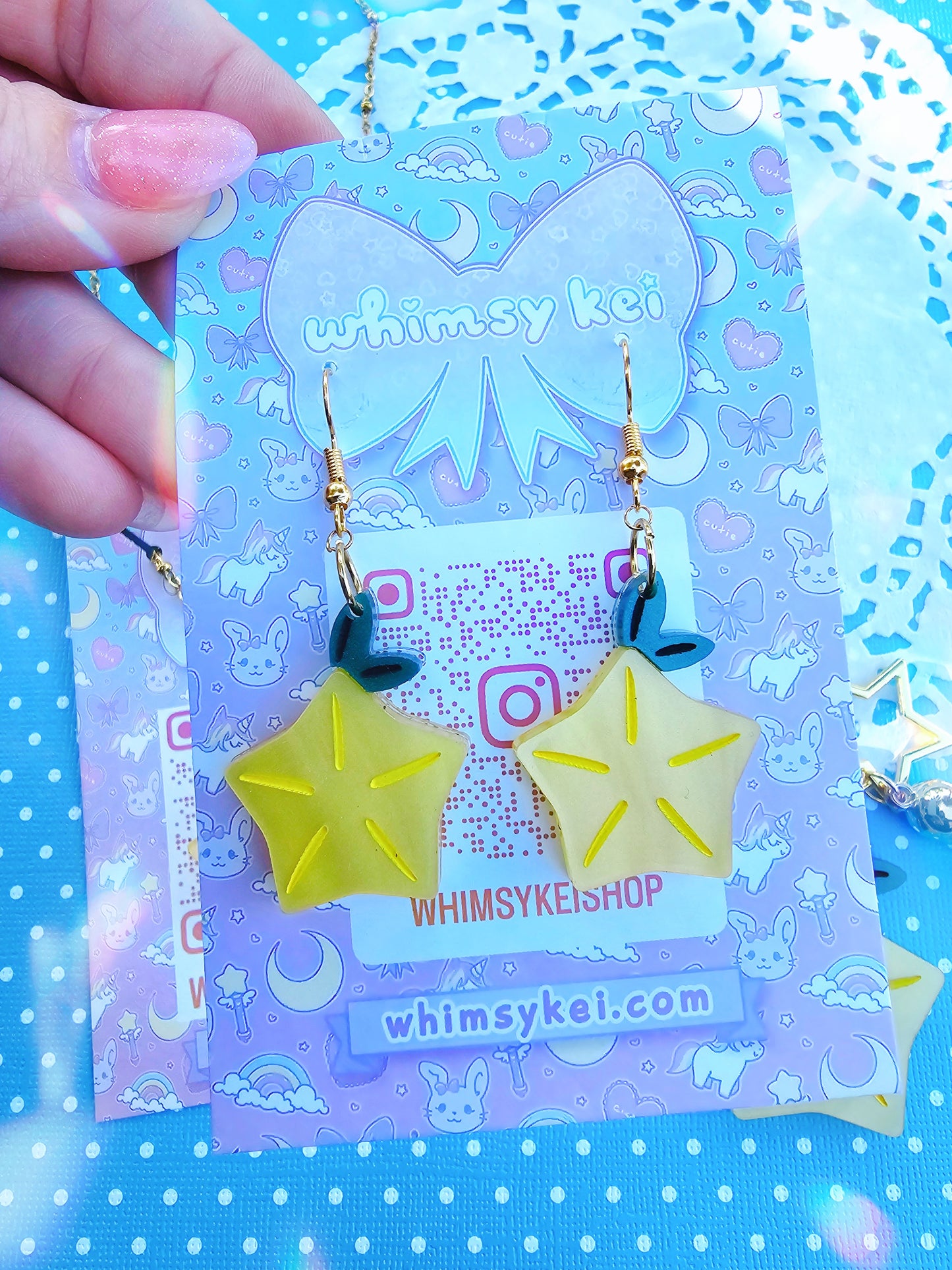 Paopu Fruit Earrings | Paopu Charm | Video Game Inspired Earrings | Kingdom Hearts Earrings | Kingdom Hearts Charm