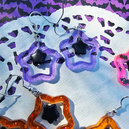 Halloween Star Earrings | Goth Earrings | Gothic Lolita Earrings