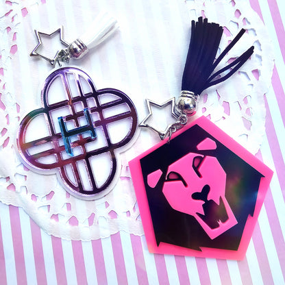 | Huntrix Keychain | Kpop Demon Hunters Keychain | Saja Boys Charm Kpop Keychain | Huntrix Charm