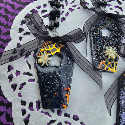 Gothic Coffin Necklace | Halloween Necklace | Gothic Necklace