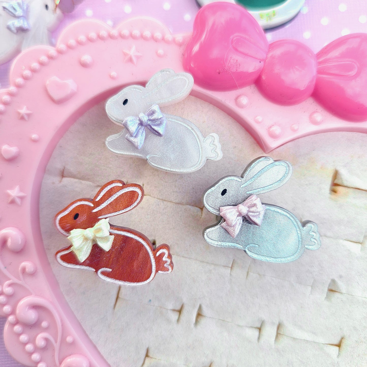 Easter Bunny Ring | Rabbit Ring | White Bunny | Brown Bunny | Easter Ring
