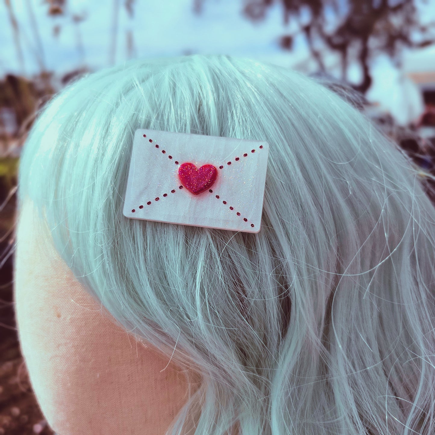 Love Letter Clip | Letter Hair Clip | Lovecore Clip | Valentines Hair Cliop