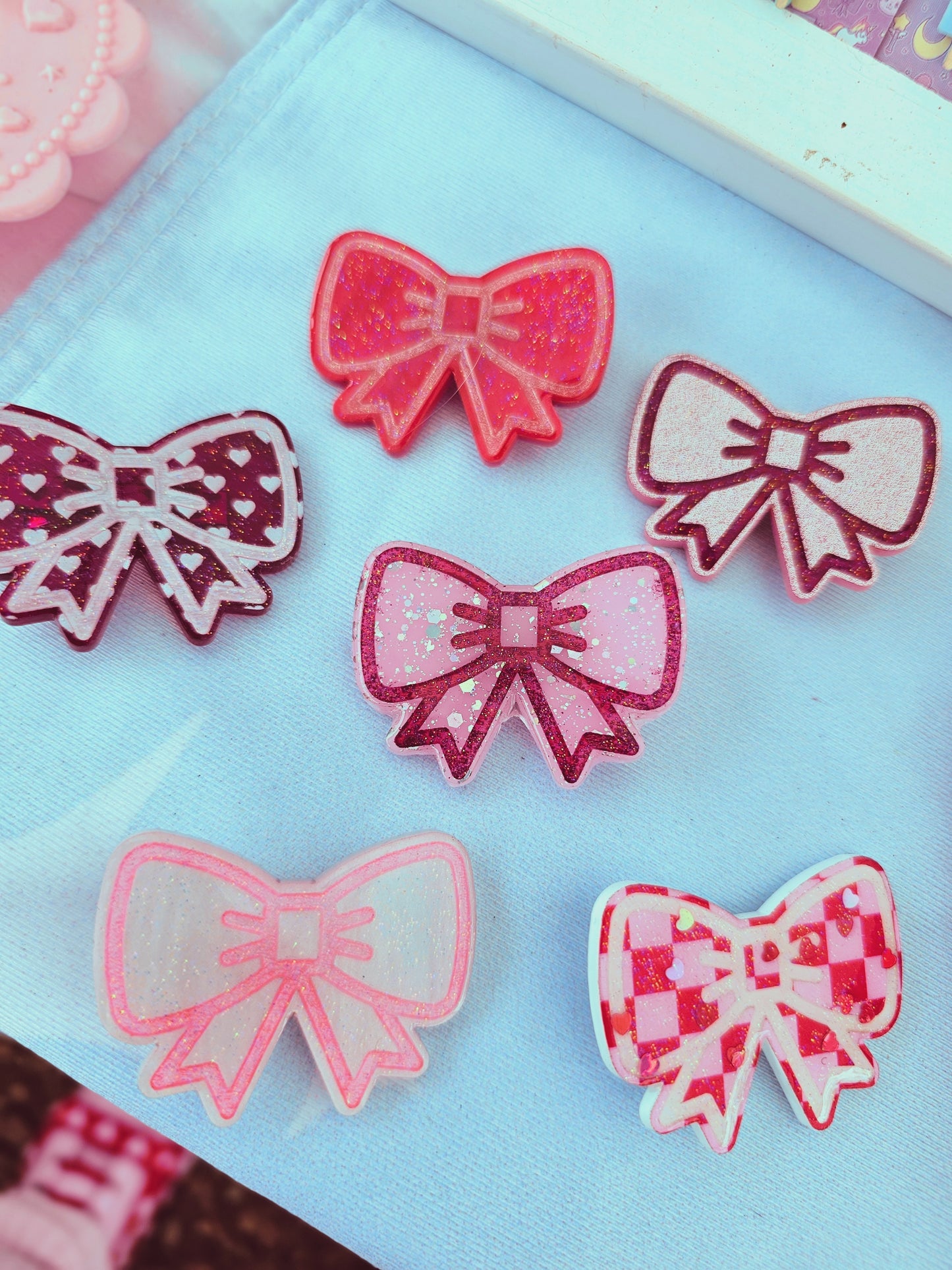 Valentines Bow Hairclip | Lovecore Clip | Valentines Clip | Lolita Clip