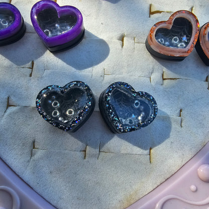 Heart Shaker Earrings | Halloween Heart Earrings | Halloween Earrings | Goth Earrings | Gothic Lolita Earrings