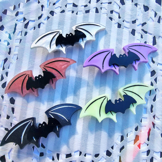 Bat Wing Hair Clip | Halloween Hair Clip | Bat Hair Clip | Goth Hair Clip | Pastel Halloween