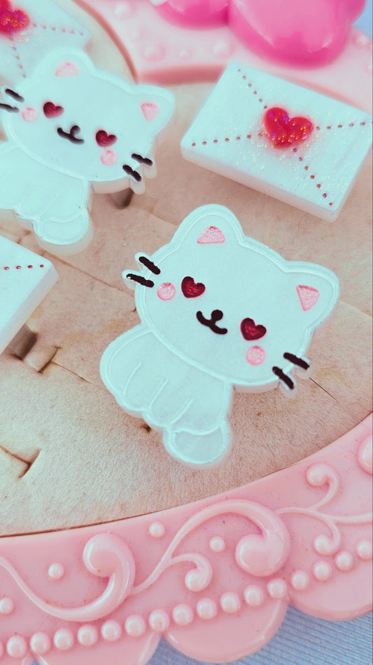 White Cat Ring | Valentines Kitten Ring | White Kitty Ring | Cute Cat Ring | Cute Valentines