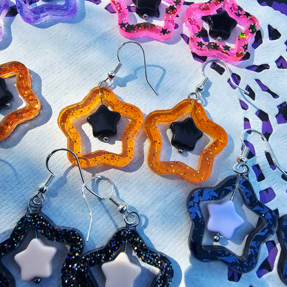 Halloween Star Earrings | Goth Earrings | Gothic Lolita Earrings