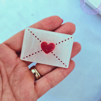 Love Letter Clip | Letter Hair Clip | Lovecore Clip | Valentines Hair Cliop