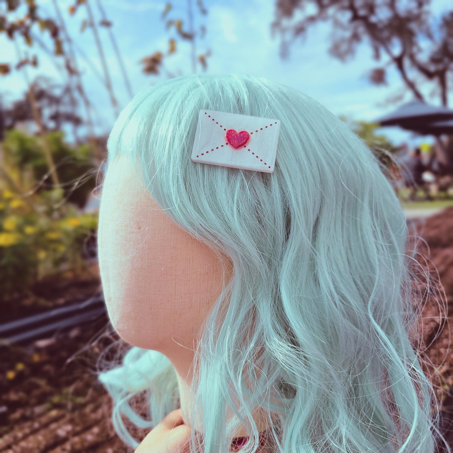 Love Letter Clip | Letter Hair Clip | Lovecore Clip | Valentines Hair Cliop