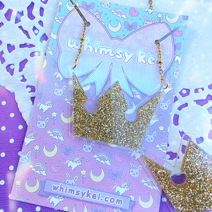 Gold Crown Necklace | Crown Charm | Kingdom Hearts Necklace | Sora Necklace