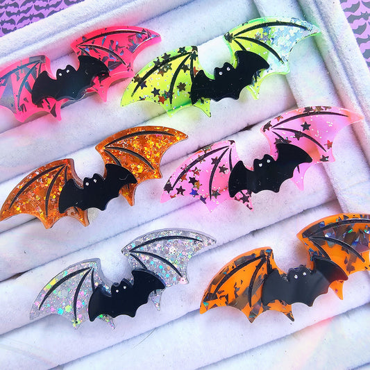 Neon Bat Wing Ring | Neon Halloween Ring | Bat Ring | Goth Ring