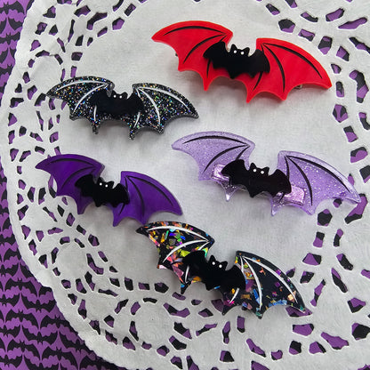 Bat Wing Hair Clip | Halloween Hair Clip | Bat Hair Clip | Goth Hair Clip | Pastel Halloween