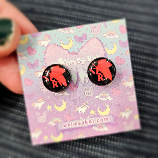 Evangelion Earrings | NERV Earrings | Anime Earrings | Evangelion Stud Earrings | Anime Inspired Earrings