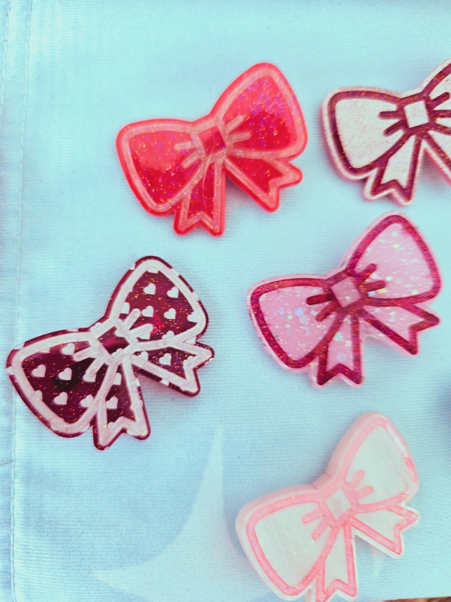 Valentines Bow Hairclip | Lovecore Clip | Valentines Clip | Lolita Clip