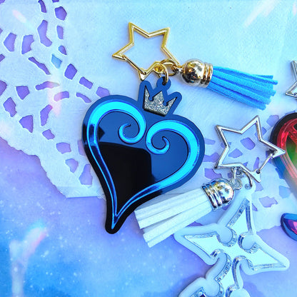 Kingdom Hearts Keychain | Video Game Inspired Keychain | Heartless Keychain | Kingdom Hearts Charm