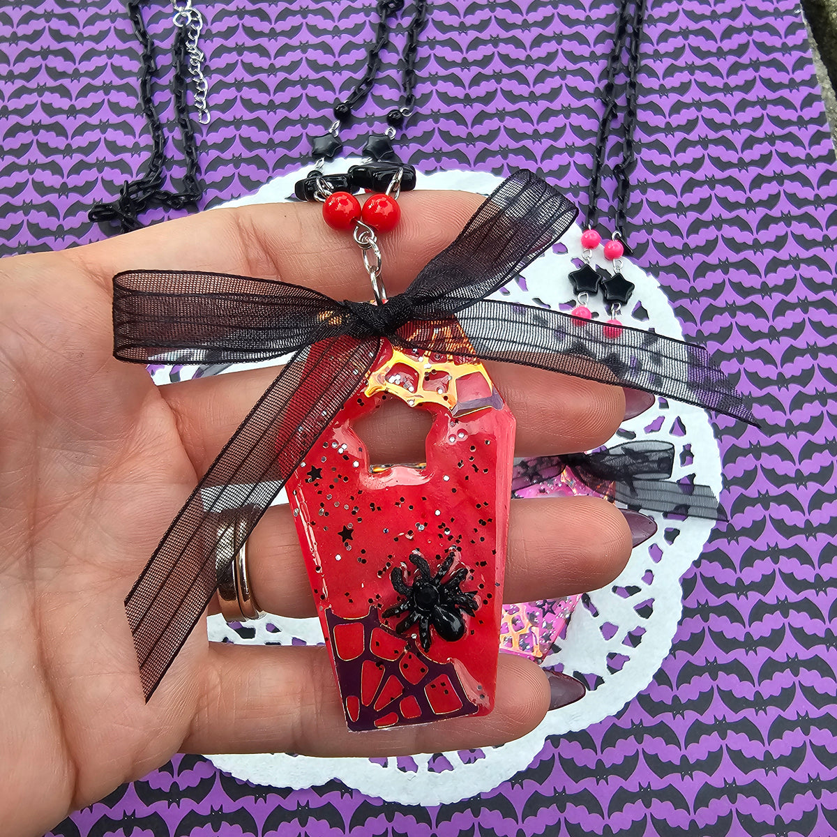 Gothic Coffin Necklace | Halloween Necklace | Gothic Necklace