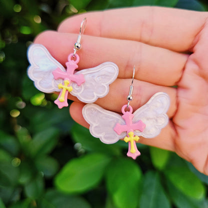 Angelic Wing Earrings | Magical Girl Earrings | Magical Earrings | Sweet Lolita Earrings | Mahou Kei Earrings