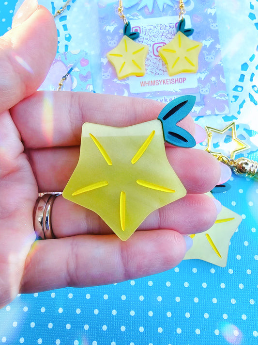 Paopu Fruit Clip | Paopu Hair clip | Video Game Inspired Clip | Kingdom Hearts Clip