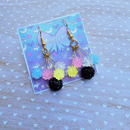 Konpeito Earrings | Spirited Earrings | Soot Sprite Earrings | Candy Earrings | Anime Inspired Earrings