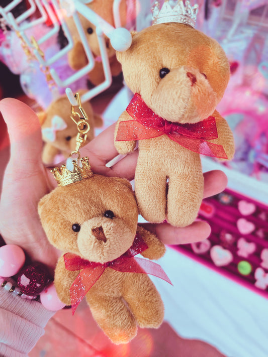 Royal Bear Charm | Kawaii Bear Keychain | Sweet Bear