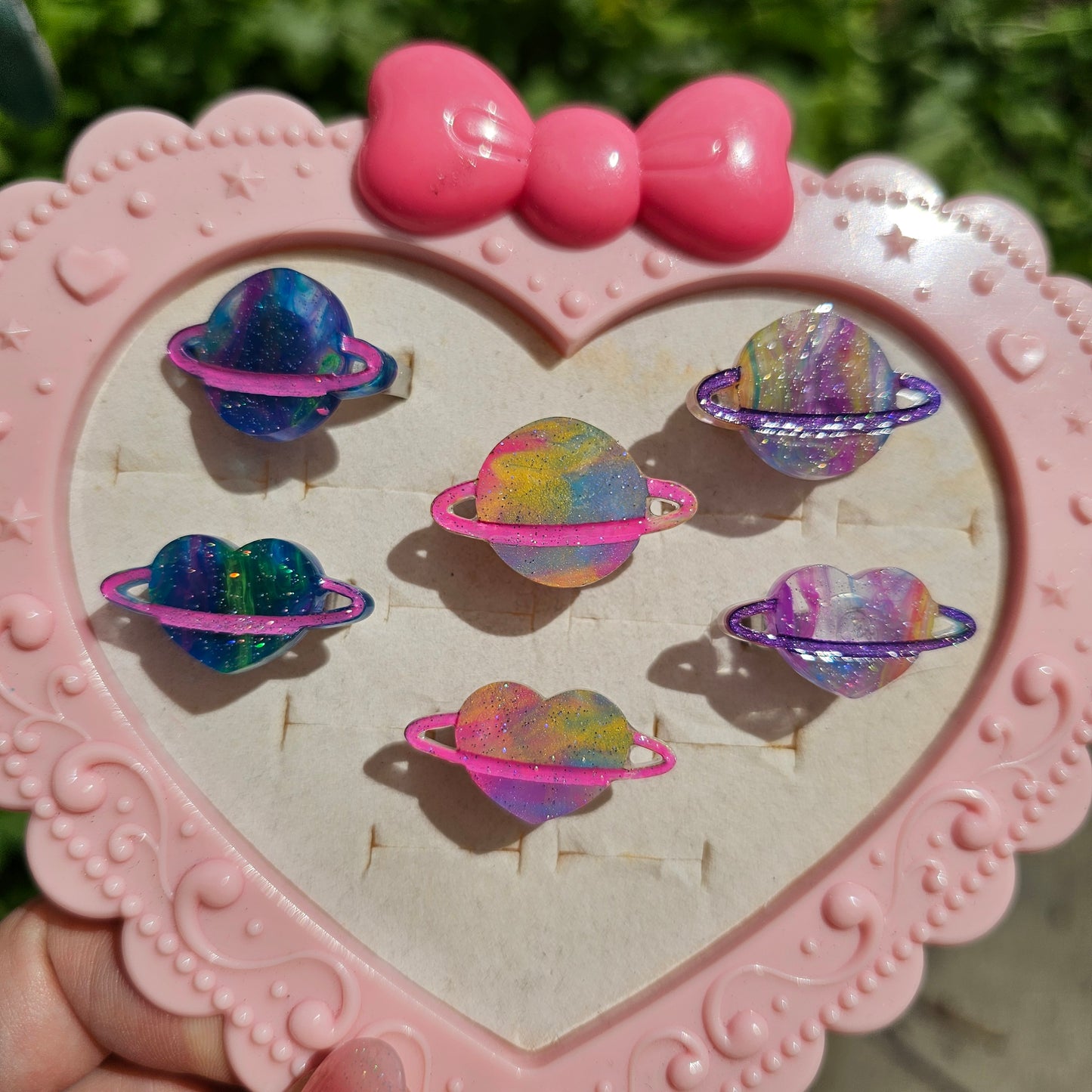 Marble Planet Ring | Uchuu Kei Ring | Fairy Kei | Pastel Ring