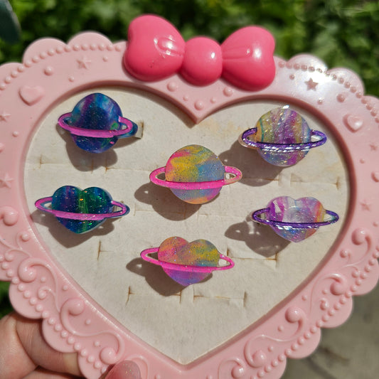 Marble Planet Ring | Uchuu Kei Ring | Fairy Kei | Pastel Ring