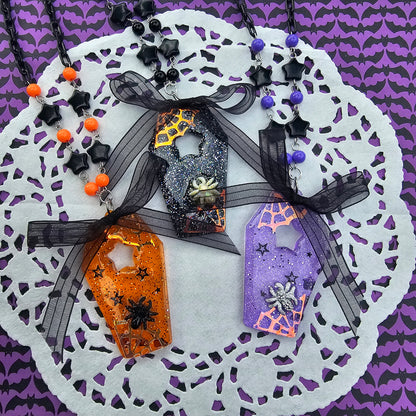 Gothic Coffin Necklace | Halloween Necklace | Gothic Necklace