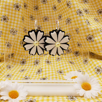 Daisy Hoop Earrings | Daisy Earrings | Cottage Core | 90s Aesthetic