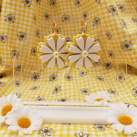 Daisy Hoop Earrings | Daisy Earrings | Cottage Core | 90s Aesthetic