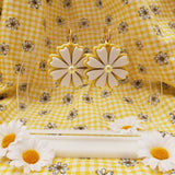 Daisy Hoop Earrings | Daisy Earrings | Cottage Core | 90s Aesthetic