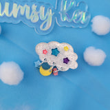 Sweet Dreams Hair Clip | Sparkly Cloud Clip | Pastel Star Clip | Sweet Lolita Clip | Cloud Barrette