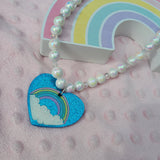Rainbow of Love Necklace | Rainbow Necklace | PRIDE Necklace | Fairy Kei Necklace | Decora Kei