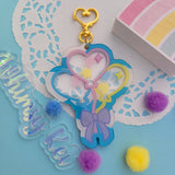 Heart Balloon Shaker Charm | Pastel Balloon Charm | Acrylic Charm | Purse Charm | Balloon Keychain | Fairy Kei Charm | Sweet Lolita Charm | Ita Bag Charm