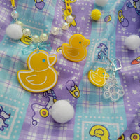 Rubber Ducky Earrings | Yellow Duck Earrings | Kitschy Earrings | Bubble Earrings | Mismatch Earrings