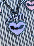Bat Cameo Necklace | Pastel Goth Cameo Bats | Gothic Lolita Necklace | Halloween Necklace
