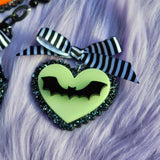 Bat Cameo Necklace | Pastel Goth Cameo Bats | Gothic Lolita Necklace | Halloween Necklace