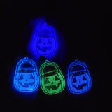 Glow in the Dark Pumpkin Bucket Earrings | Neon Pumpkin | Candy Bucket | Glow in the Dark Earrings | Halloween Earrings