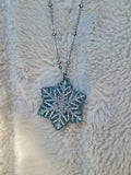 Snowflake Necklace | Winter Necklace | Snow Queen Jewelry | Christmas Jewelry |