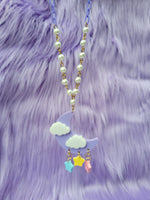 Dreamy Moon Necklace | Pastel Moon | Sweet Lolita Necklace | Dreamy Sky | Pastel Sky | Fairy Kei Necklace | Decora Kei