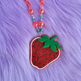 Red Strawberry Necklace | Cute Strawberry | Berry Necklace | Sweet Lolita Coord