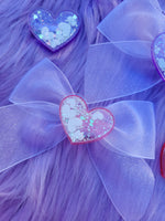 Glitter Heart Shaker Brooch | Shaker Hair Clip | Valentines Heart Brooch | Heart Clip | Glitter Valentines Brooch | Valentines Clip | Lovecore Brooch | Lovecore Clip | Sweet Lolita Brooch | Sweet Lolita Clip