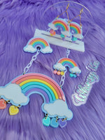 Pastel Rainbow Necklace | Rainbow Statement Necklace | Fairy Kei Necklace | Sweet Lolita Necklace