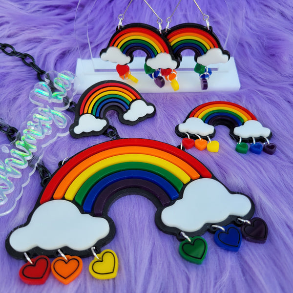 Condo Blues: How to Make a Braided Rainbow Shrinky Dink Necklace