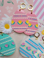 Pastel Easter Egg Earrings | Pastel Easter Earrings | Kitschy Easter | Easter Statement Earrings | Sweet Lolita Earrings
