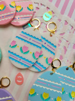 Pastel Easter Egg Earrings | Pastel Easter Earrings | Kitschy Easter | Easter Statement Earrings | Sweet Lolita Earrings