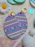 Pastel Easter Egg Earrings | Pastel Easter Earrings | Kitschy Easter | Easter Statement Earrings | Sweet Lolita Earrings
